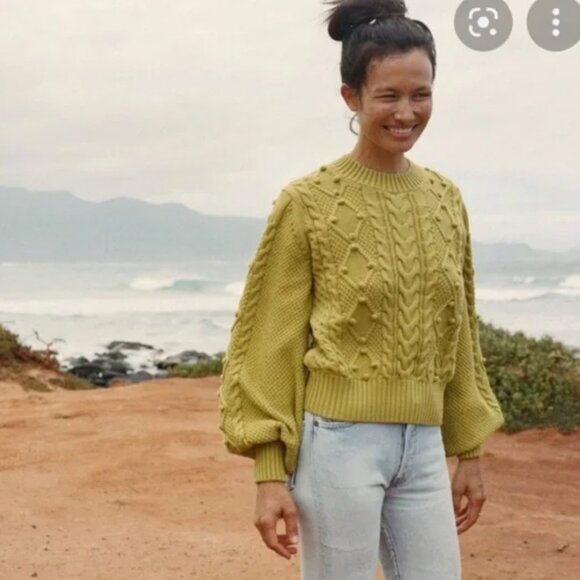 Dôen Pom Pom Lulu Organic Cotton Sweater - Picture 1 of 3